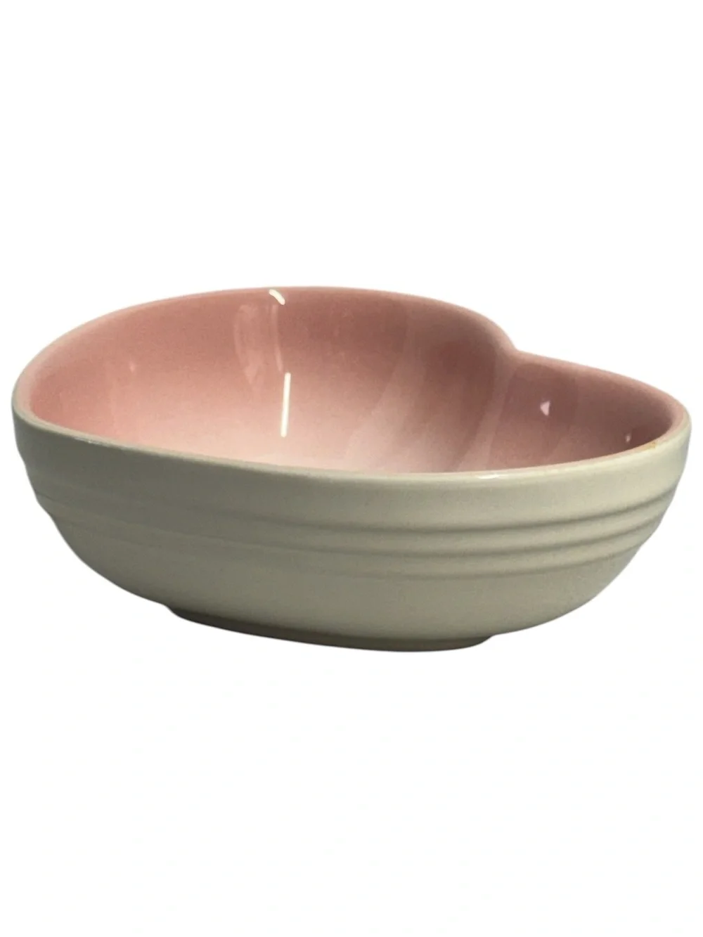 Le Creuset Gradient Pink Stoneware Heart Candy Dish
